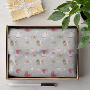 Christmas Elements Angels Birdies Tissue Paper