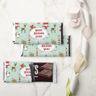 Christmas Elements Reindeer Elves Hershey Bar Favors