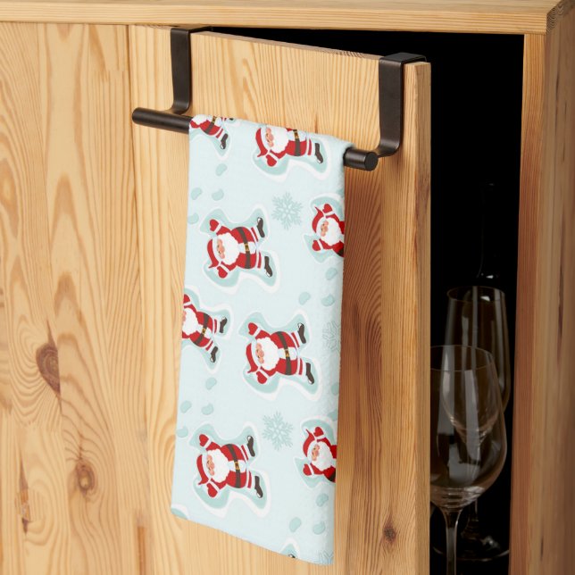 Christmas Elements Santa Claus Kitchen Towel (Thirds Fold)