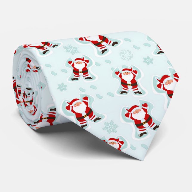 Christmas Elements Santa Claus Neck Tie (Rolled)