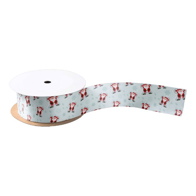 Christmas Elements Santa Claus Satin Ribbon (Spool)