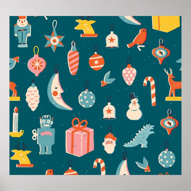 Christmas Elements Winter Holiday Set Poster (Front)