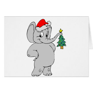 Christmas Elephants Cards - Greeting & Photo Cards | Zazzle