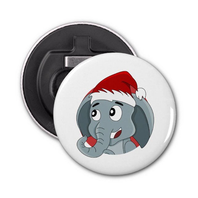Christmas elephant cartoon bottle opener (Front)