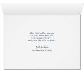 Christmas Elephant Greeting Card (Inside Horizontal (Bottom))