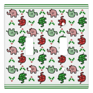 Christmas Elephant Light Switch Cover