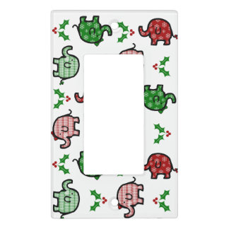 Christmas Elephant Light Switch Cover