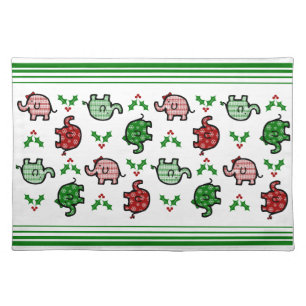 Christmas Elephant Placemat