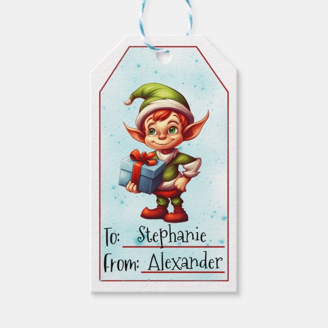 Christmas Elf (1) Gift Tags (Front)