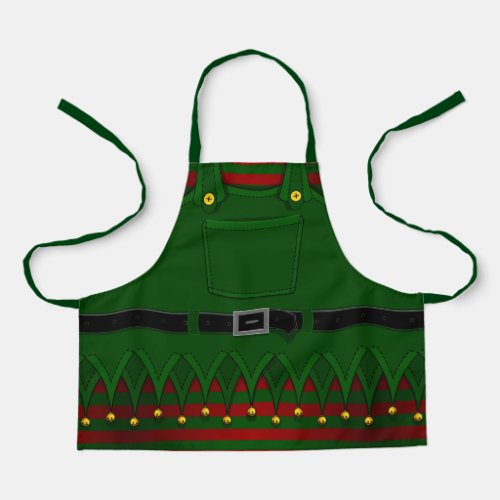 Christmas Elf Aprons Festive Holiday Costume Apron