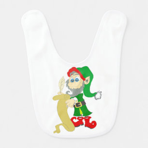 Christmas Elf Baby Bib