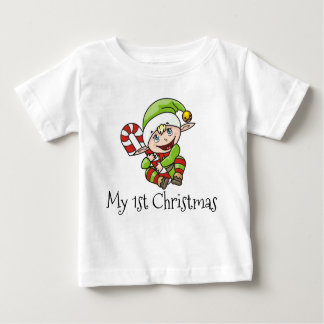 Christmas Elf Baby's My First Christmas Baby T-Shirt