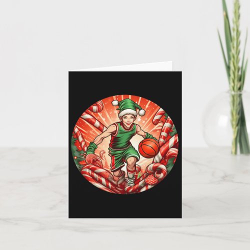 Christmas Elf Basketball 2  Card