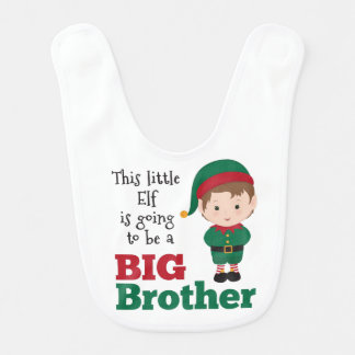 Christmas Elf Big Brother Announcement Bib