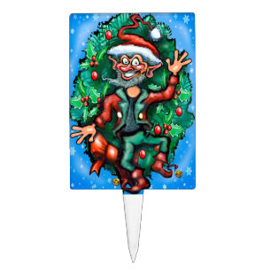 Christmas Elf Cake Topper