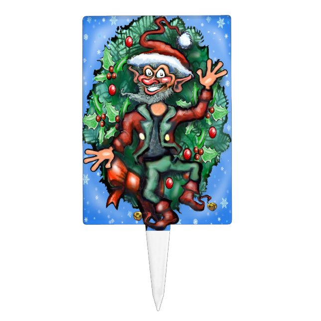 Christmas Elf Cake Topper (Front)