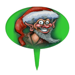 Christmas Elf Cake Topper