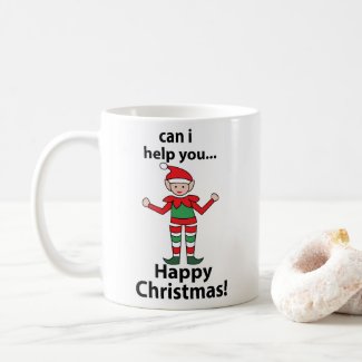 Christmas Elf Can I Help You Happy Christmas Elf