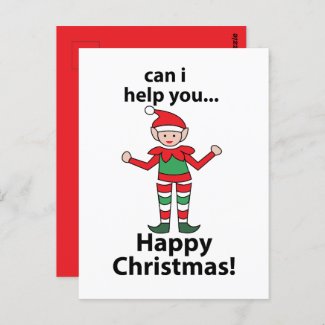 Christmas Elf Can I Help You Happy Christmas Elf
