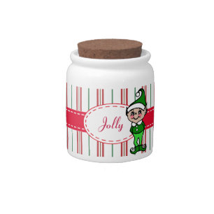 Christmas Elf Candy Jar