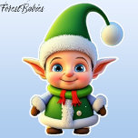 Christmas Elf Cartoon Graphic Xmas Holiday Season Sticker<br><div class="desc">Introducing our adorable Christmas Elf Cartoon Graphic Sticker, a whimsical addition to your festive celebrations! This cute elf is here to sprinkle joy and magic throughout the xmas holiday season. Spread the Holiday Spirit: Decorate your presents with this cute elf sticker, turning every gift into a festive masterpiece. Stick it...</div>