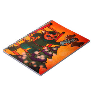 Christmas Elf Cat Notebook