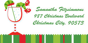 christmas labels christmas address labels zazzle