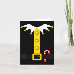 Christmas Elf Costume Card