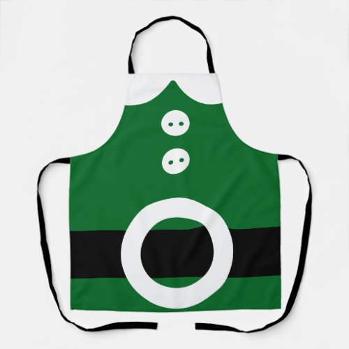 Christmas Elf Costume - Clean Christmas graphic Apron