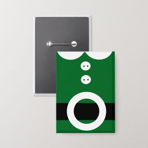 Christmas Elf Costume - Clean Christmas graphic Button