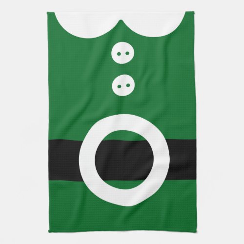 Christmas Elf Costume - Clean Christmas graphic Kitchen Towel