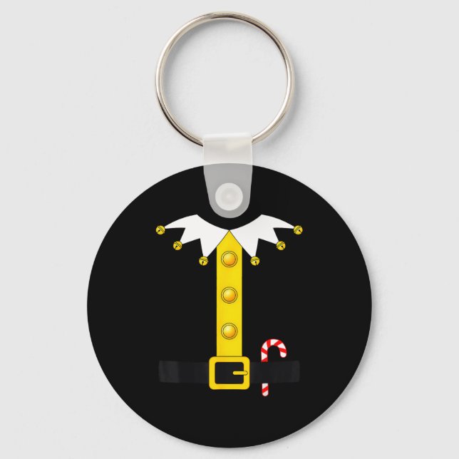 Christmas Elf Costume  Keychain (Front)