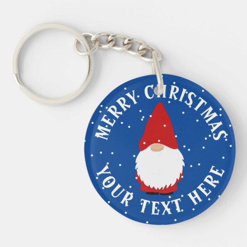 Christmas elf dwarf custom keychain gift