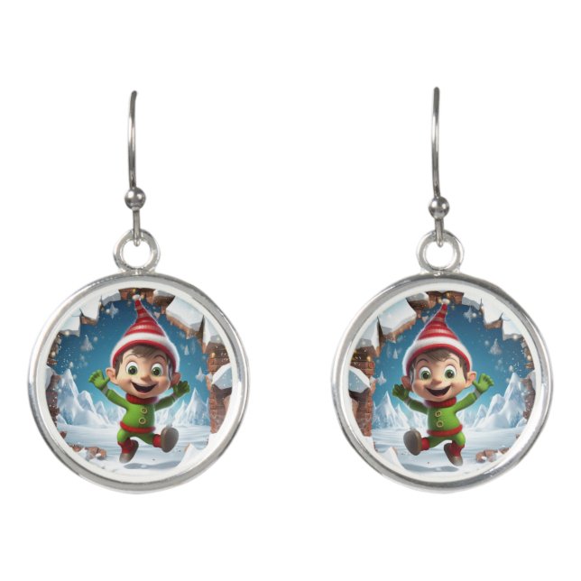 Christmas Elf Earrings (Front)