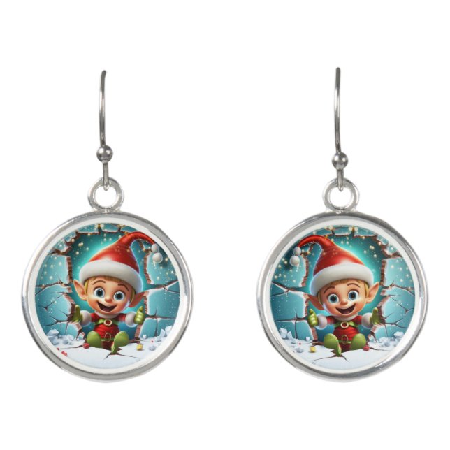 Christmas Elf Earrings (Front)