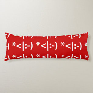 Christmas Elf Emoticon Xmas ASCII Text Art Body Pillow