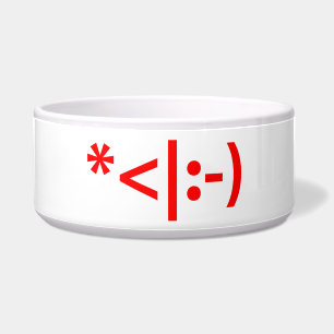 Christmas Elf Emoticon Xmas ASCII Text Art Bowl