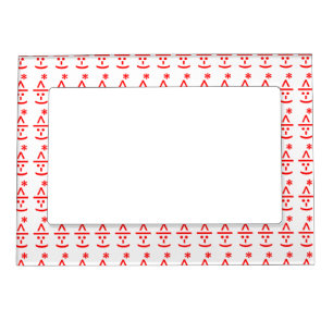 Christmas Elf Emoticon Xmas ASCII Text Art Magnetic Frame