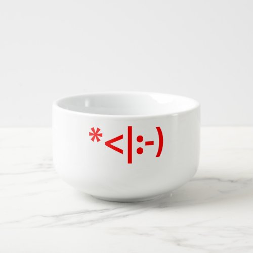 Christmas Elf Emoticon Xmas ASCII Text Art Soup Mug