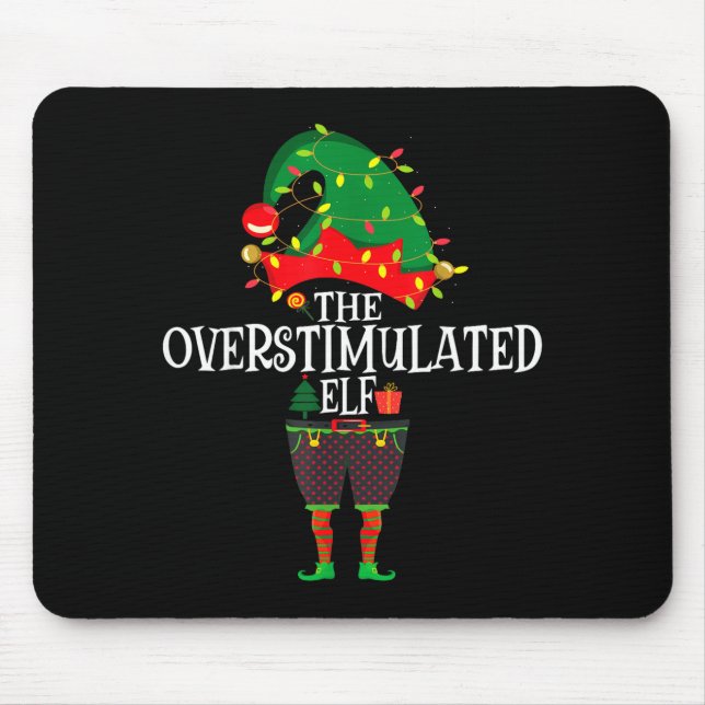 Christmas Elf Family Matching Group The Elf Overst Mouse Pad (Front)