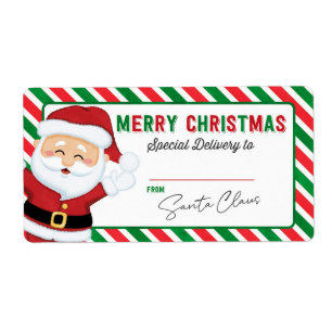 Christmas Elf From Santa Gift Sticker