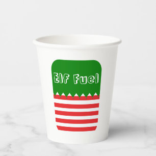 Christmas Elf Fuel Paper Cups