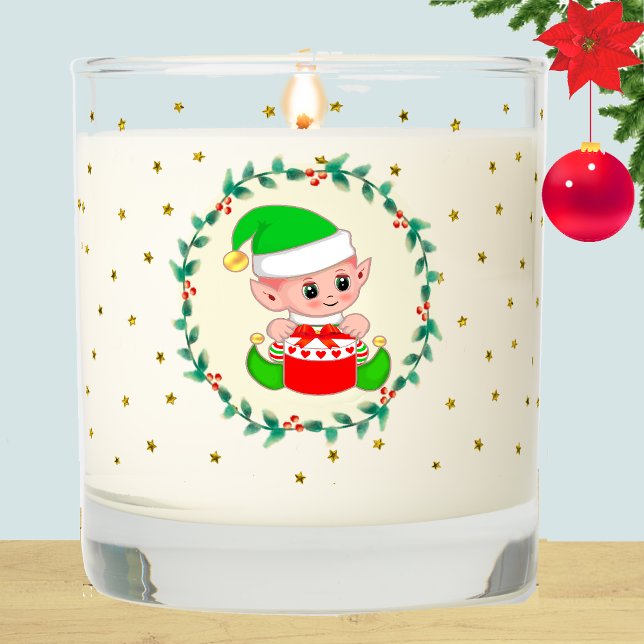 Christmas Elf & Gift Box Scented Candle (Creator Uploaded)