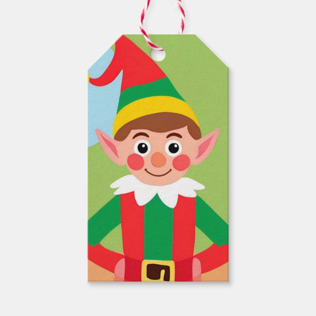 Christmas Elf Gift Tag (Front)