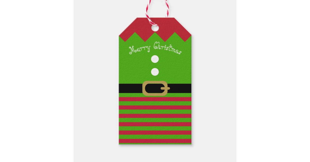 Christmas Elf Gift Tags | Zazzle