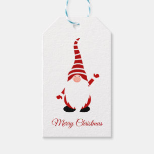 Christmas elf gnome dwarf santa holiday classic gift tags