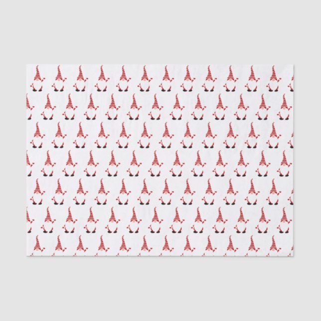 Christmas elf gnome dwarf santa holiday  tissue paper (Front)