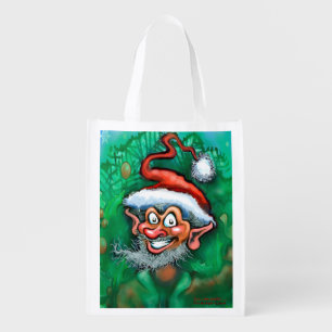 Christmas Elf Grocery Bag