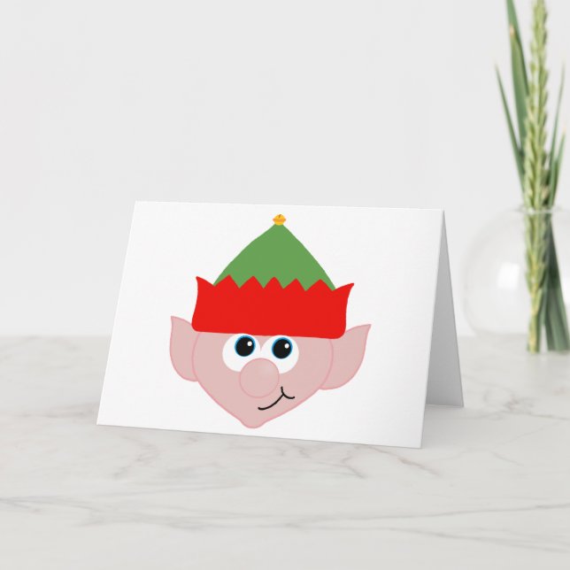 Christmas Elf Holiday Card (Front)