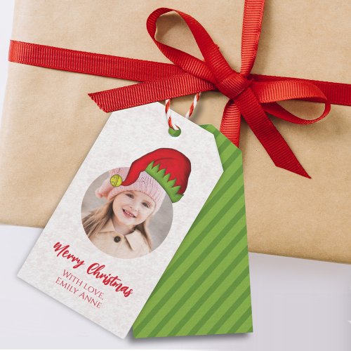 Christmas Elf Holiday Cute Simple Whimsical Hat  Gift Tags